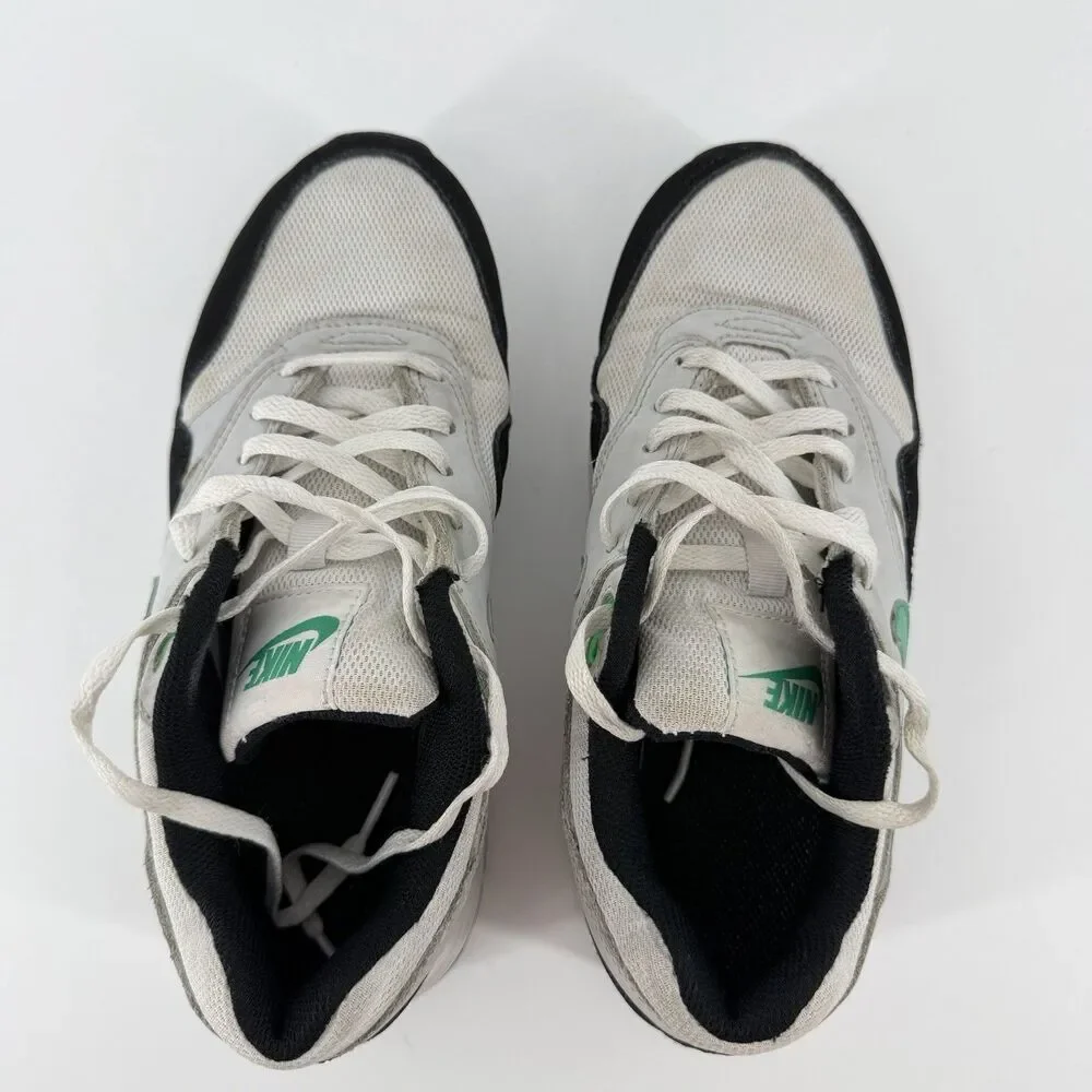Nike Air Max 1 Shoes Sneakers Stadium Green White Black Boys 4.5Y